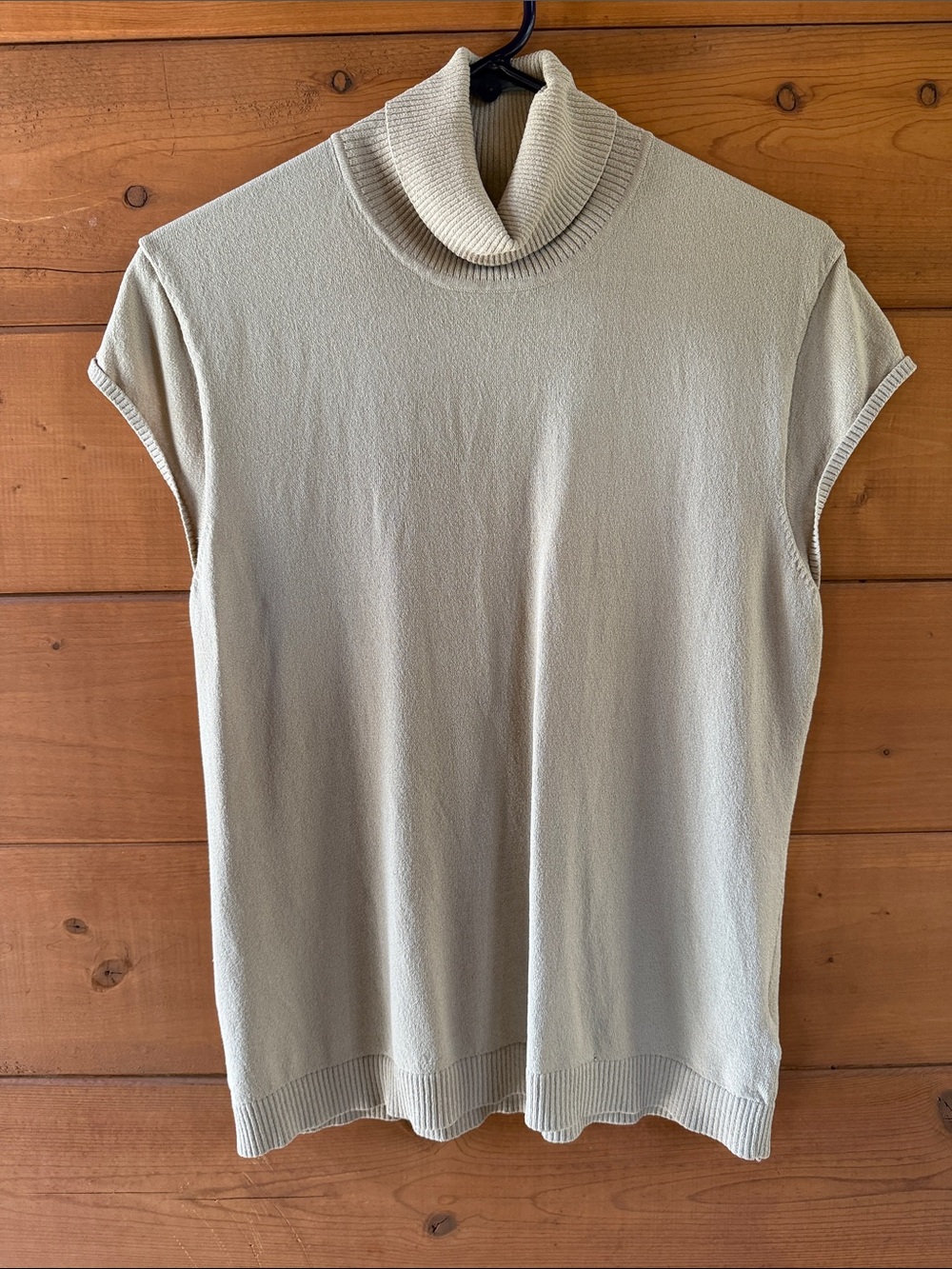 Jones New York Sleeveless Turtleneck Top - Cream